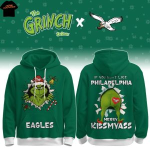 Philadelphia Eagles Grinch Naughty Christmas Hoodie
