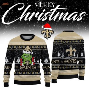 The Grinch Love New Orleans Saints Ugly Christmas Sweater