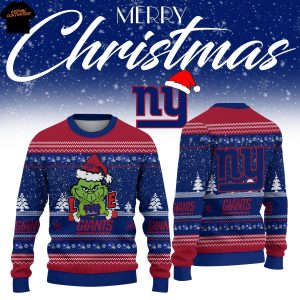 The Grinch Love New York Giants Ugly Christmas Sweater