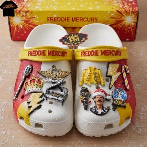 Freddie Mercury Crocs With Charms