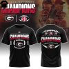 Georgia Bulldogs Football Southeastern Conference Champions 2025 3D T-Shirt – Black