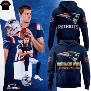New England Patriots 10 Straight Wins Design Hoodie New England Patriots 10 Straight Wins Design Hoodie