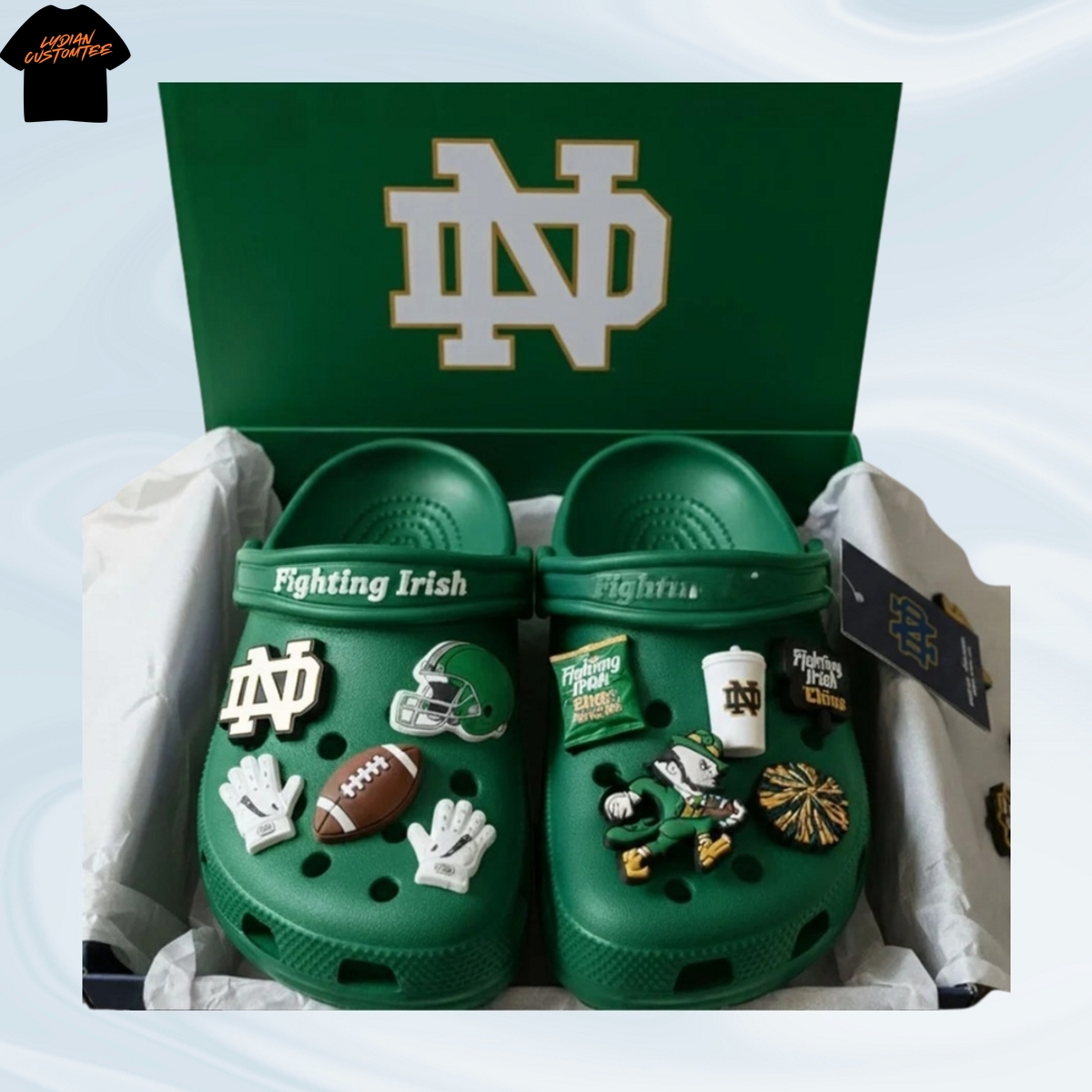 Notre Dame Fighting Irish Crocs With Charms Notre Dame Fighting Irish Crocs With Charms