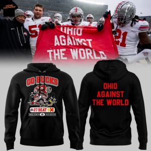 Ohio State Buckeyes x Michigan Wolverines 27 Beat Ohio Against The World Hoodie