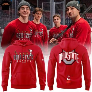 Ohio State Men Hockey Peanuts 2025 Hoodie