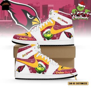Personalized Arizona Cardinals x The Grinch x Christmas Air Jordan 1 High Top Personalized Arizona Cardinals x The Grinch x Christmas Air Jordan 1 High Top