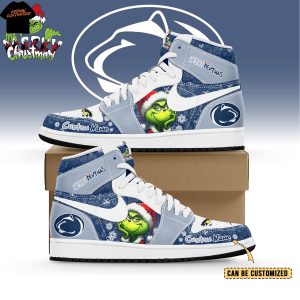 Personalized Penn State Nittany Lions x The Grinch x Christmas Air Jordan 1 High Top Personalized Penn State Nittany Lions x The Grinch x Christmas Air Jordan 1 High Top