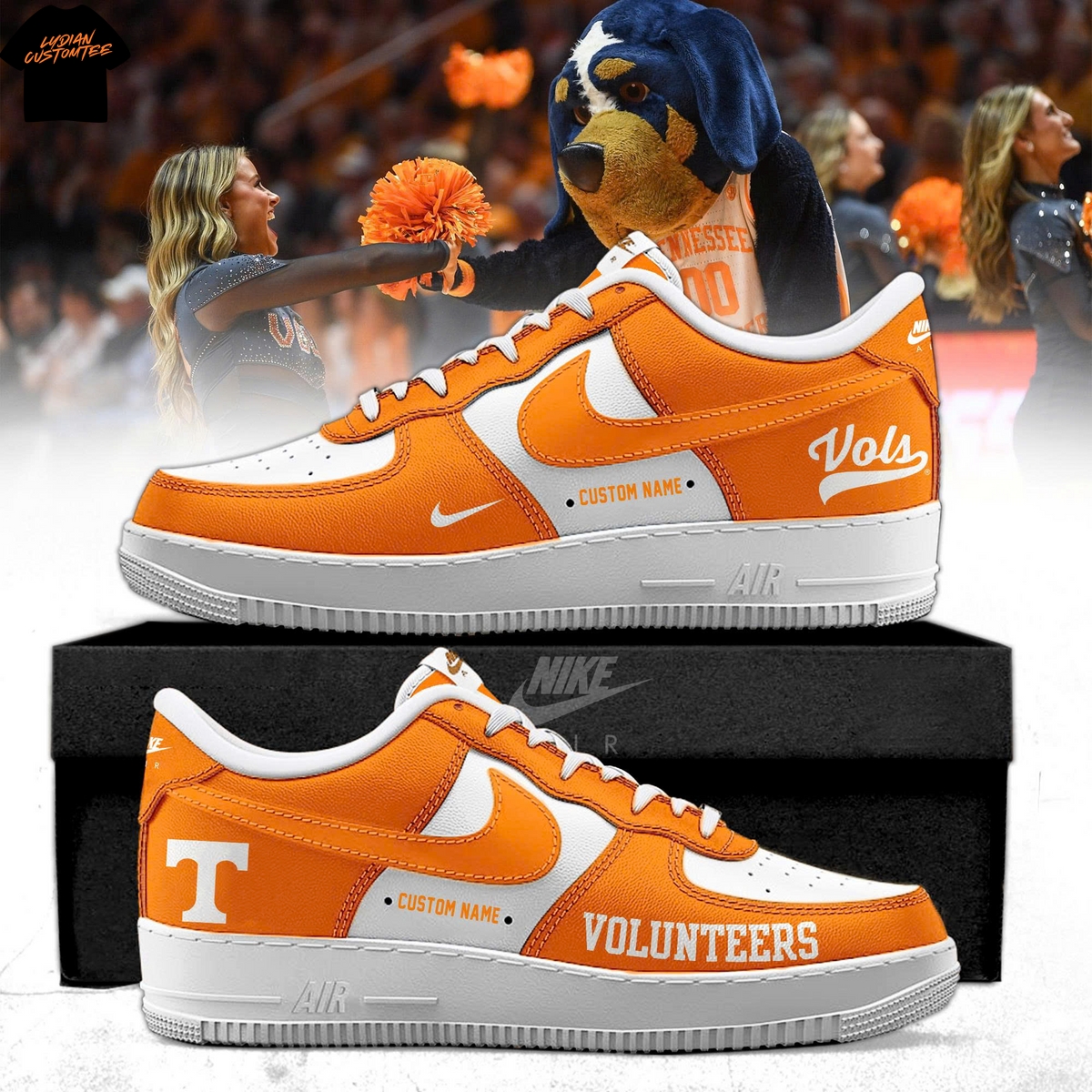 Personalized Tennessee Volunteers Air Force 1 Personalized Tennessee Volunteers Air Force 1