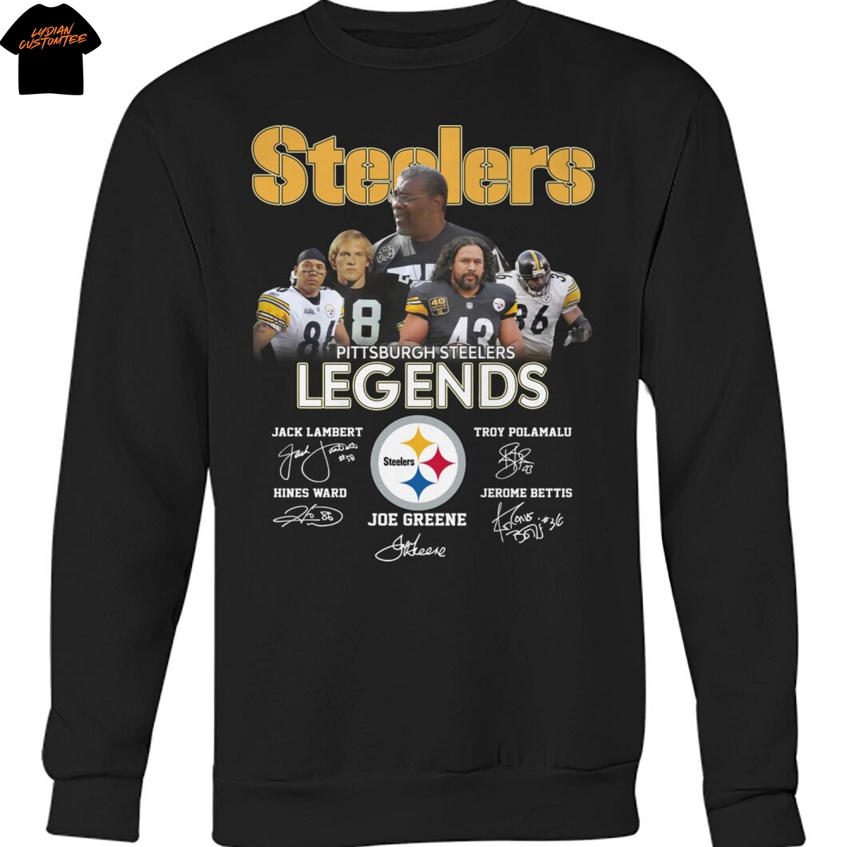 Pittsburgh Steelers Legends Signature Unisex T-Shirt Pittsburgh Steelers Legends Signature Unisex T-Shirt