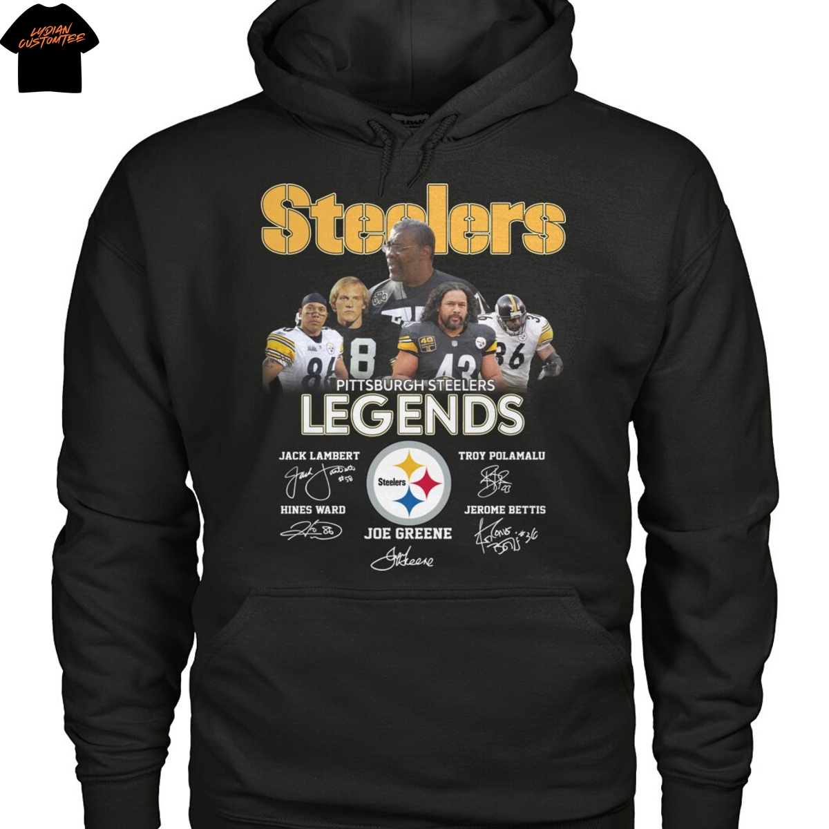 Pittsburgh Steelers Legends Signature Unisex T-Shirt Pittsburgh Steelers Legends Signature Unisex T-Shirt