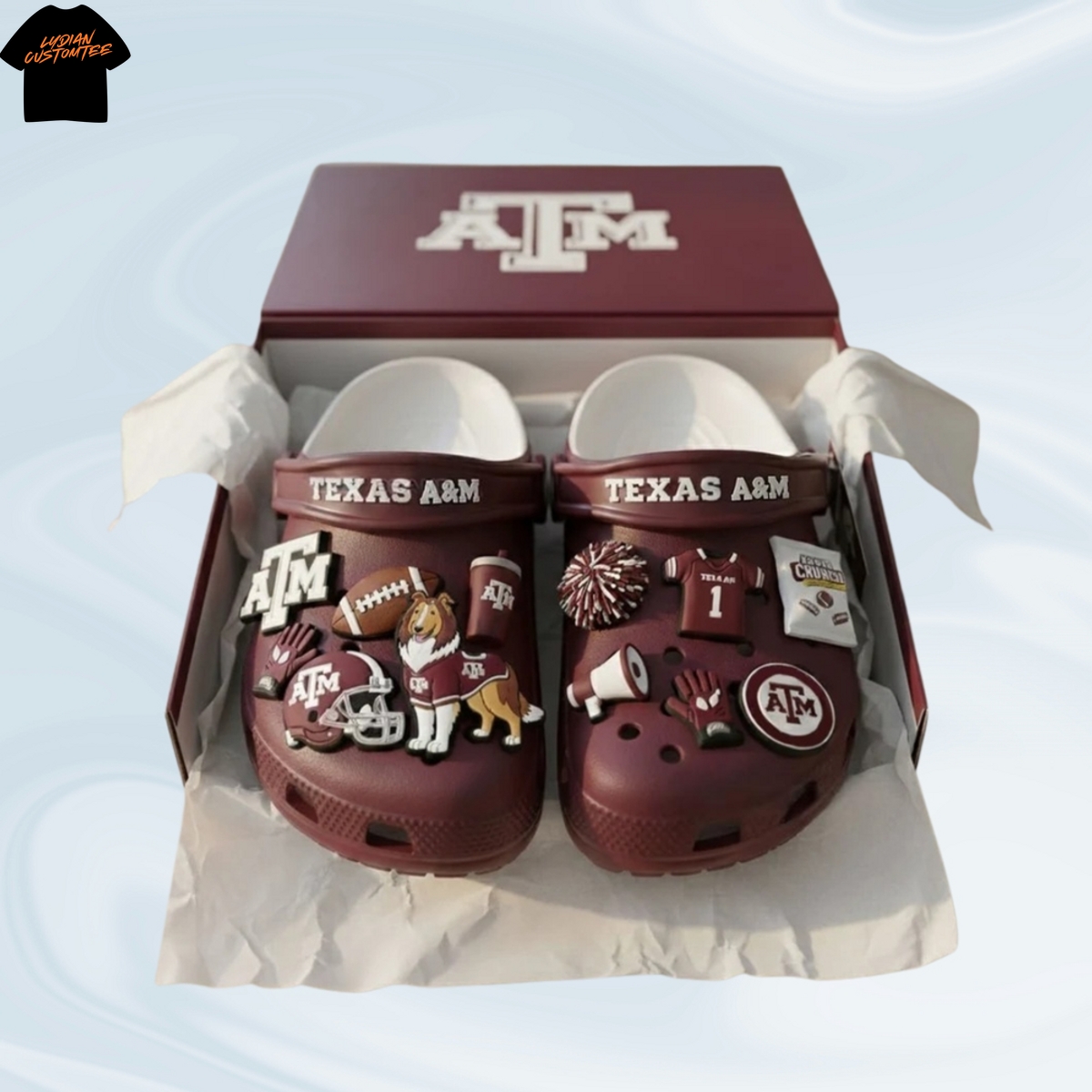 Texas A&m Aggies Crocs With Charms Texas A&m Aggies Crocs With Charms