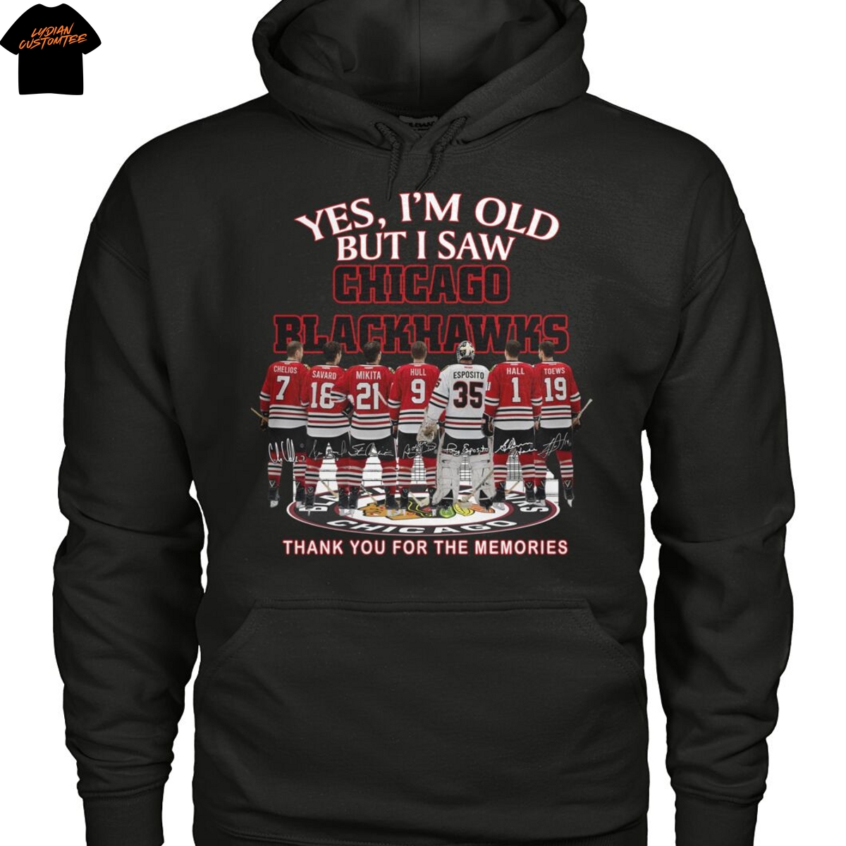 Yes Im Old But I Saw Chicago Blackhawks Signature Thank You For The Memories Unisex T-Shirt Yes Im Old But I Saw Chicago Blackhawks Signature Thank You For The Memories Unisex T-Shirt
