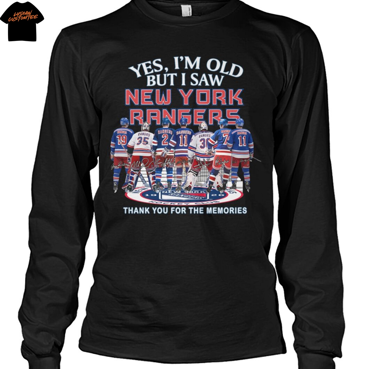 Yes Im Old But I Saw New York Rangers Signature Thank You For The Memories Unisex T-Shirt Yes Im Old But I Saw New York Rangers Signature Thank You For The Memories Unisex T-Shirt