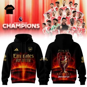 Arsenal Champions 2025/26 Commemorative Premium Hoodie
