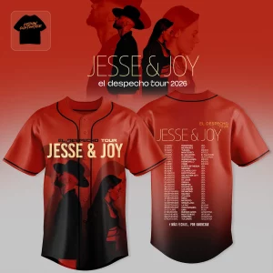 Jesse & Joy El Despecho Tour 2026 Fan Edition Baseball Jersey
