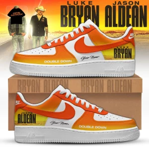 Luke Bryan Jason Aldean Double Down Tour Personalized Limited Edition Air Force 1 Sneakers