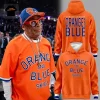 New York Knicks Orange Graphic Player Signatures Pullover Hoodie New York Knicks Orange Graphic Player Signatures Pullover Hoodie