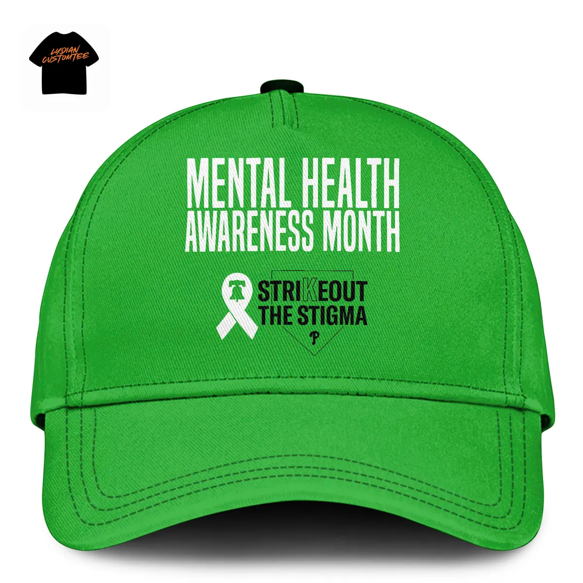 Philadelphia Mental Health Awareness Month Strikeout The Stigma Green Hoodie Philadelphia Mental Health Awareness Month Strikeout The Stigma Green Hoodie
