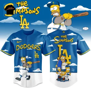 The Simpsons Los Angeles Dodgers Limited Edition Baseball Jersey