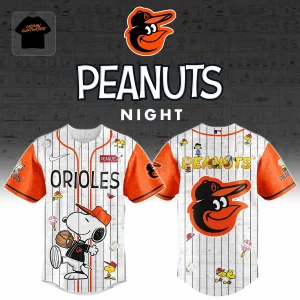 Baltimore Orioles Peanuts Night Snoopy Commemorative Baseball Jersey