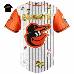 Baltimore Orioles Peanuts Night Snoopy Commemorative Baseball Jersey