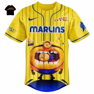 Miami Marlins Minions Limited Edition Custom Baseball Jersey