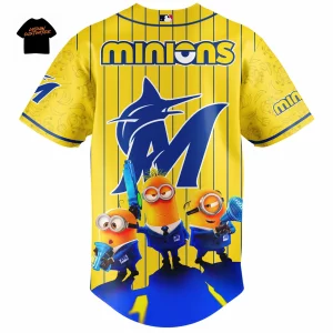 Miami Marlins Minions Limited Edition Custom Baseball Jersey