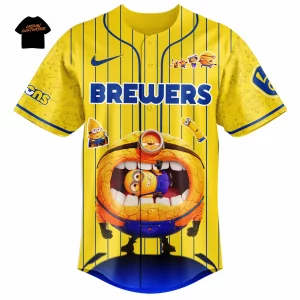 Milwaukee Brewers Minions Limited Edition Fan Baseball Jersey