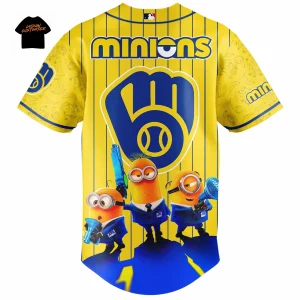Milwaukee Brewers Minions Limited Edition Fan Baseball Jersey