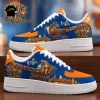 New York Knicks 2026 NBA Champions Commemorative Blue and Orange Air Force 1 Sneakers
