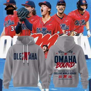 Ole Miss Rebels 2026 College World Series Omaha Bound Pullover Hoodie