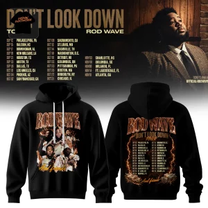 Rod Wave Don’t Look Down Tour 2026 Concert Graphic Pullover Hoodie