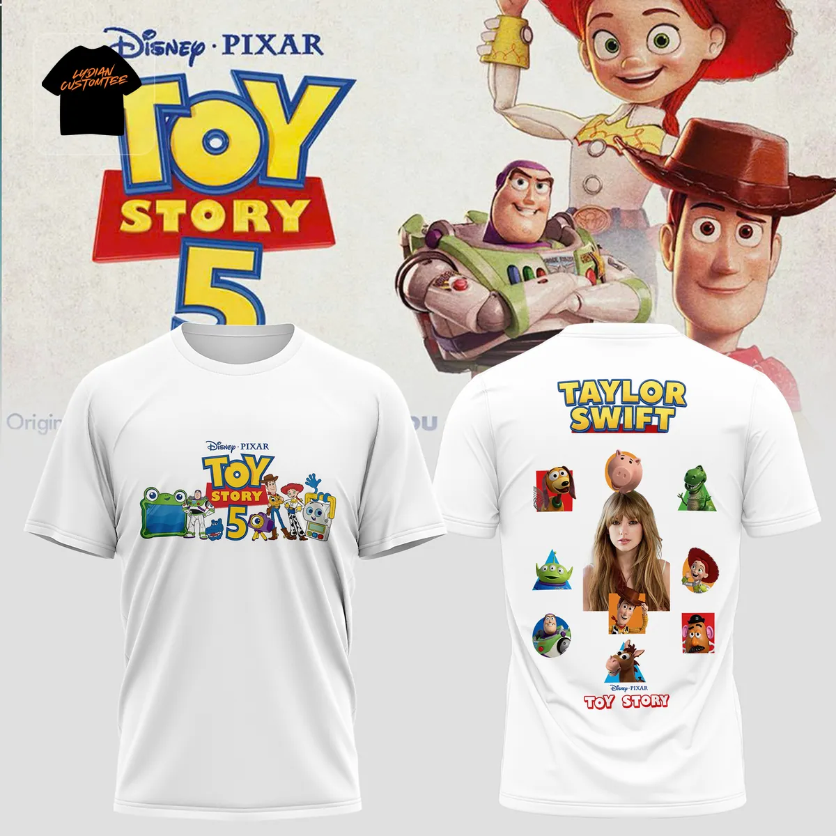 Taylor Swift Toy Story 5 Character Graphic 3D T-Shirt Taylor Swift Toy Story 5 Character Graphic 3D T-Shirt