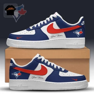Toronto Blue Jays Personalized Name Custom 2026 Limited Edition Air Force 1 Sneakers