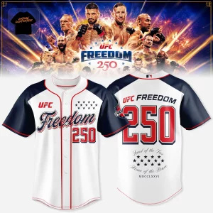 UFC Freedom 250 Patriotic USA Commemorative Baseball Jersey