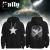Diljit Dosanjh Aura World Tour 2026 Commemorative Black Graphic Pullover Hoodie