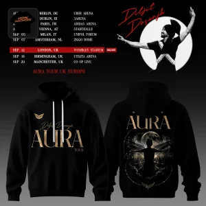 Diljit Dosanjh Aura World Tour 2026 Commemorative Concert Graphic Hoodie