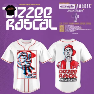 Dizzee Rascal We Want Bass AU NZ Tour 2026 Official Concert Baseball Jersey