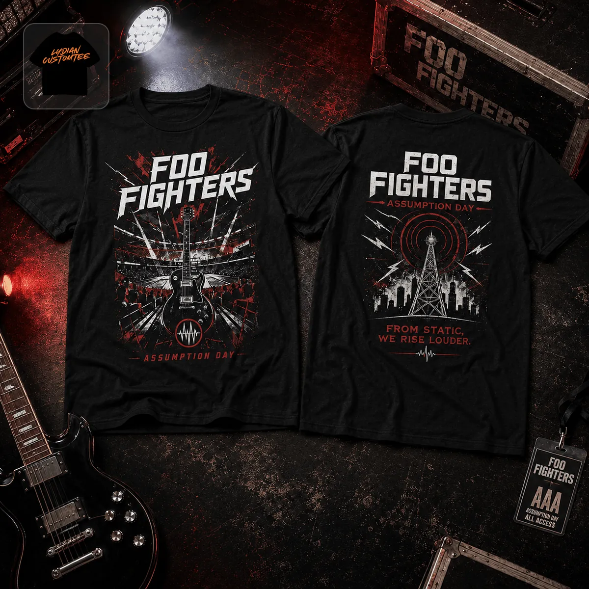 Foo Fighters Assumption Day Vintage Rock Band Graphic T-Shirt Foo Fighters Assumption Day Vintage Rock Band Graphic T-Shirt