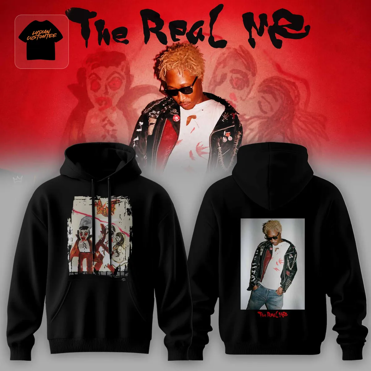 Future Rapper The Real Me Graphic Hip Hop Streetwear Hoodie Future Rapper The Real Me Graphic Hip Hop Streetwear Hoodie