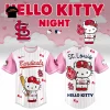 Hello Kitty San Francisco Giants Limited Edition Pink Pinstripe Baseball Jersey Hello Kitty San Francisco Giants Limited Edition Pink Pinstripe Baseball Jersey