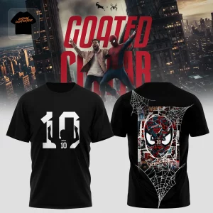 Messi x Spider-Man Goated Collab Double-Sided Premium 3D T-Shirt