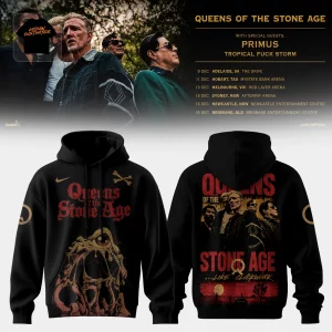 Queens of the Stone Age Like Clockwork Vintage Rock Band Graphic Hoodie