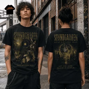 Soundgarden Assumption Day Vintage Grunge Double Sided Graphic 3D T-Shirt