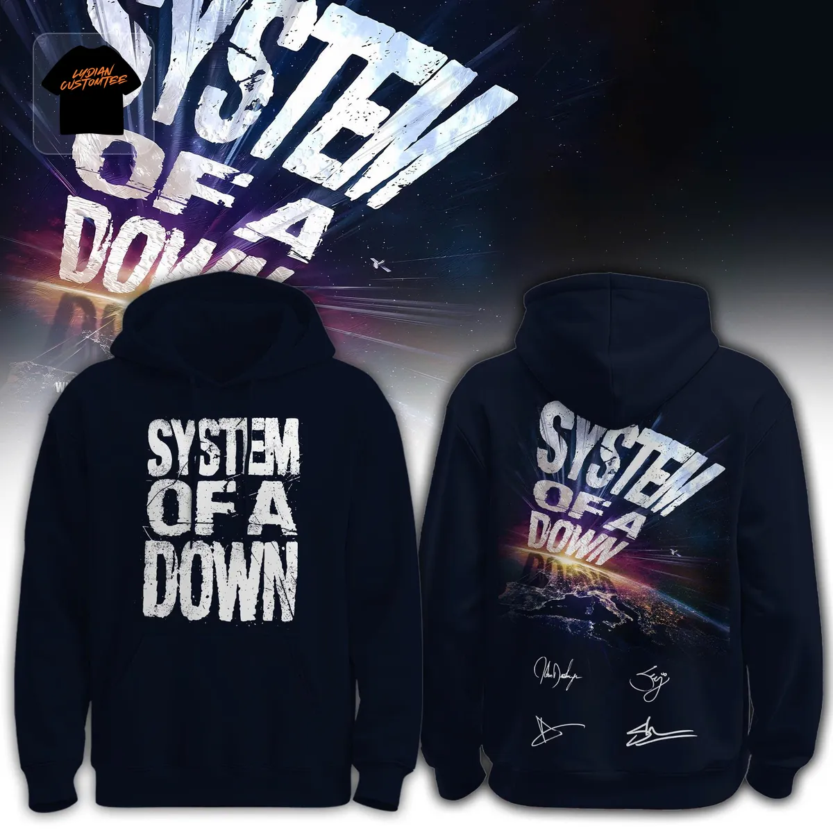 System Of A Down Limited Edition Official Band Hoodie System Of A Down Limited Edition Official Band Hoodie