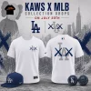 Los Angeles Dodgers KAWS XX White Premium Graphic 3D T-Shirt