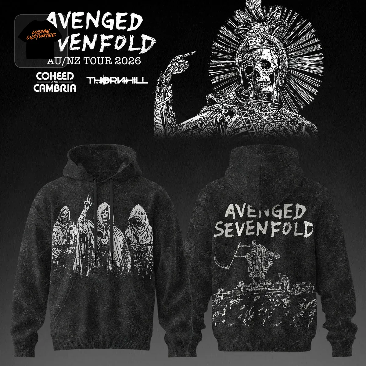 Avenged Sevenfold AUS/NZ Tour 2026 Hoodie