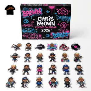 Chris Brown 2026 Graffiti Art 24 Days Countdown Advent Calendar