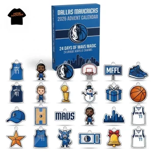 Dallas Mavericks 24 Days Christmas Countdown with 24 Unique 2026 Advent Calendar